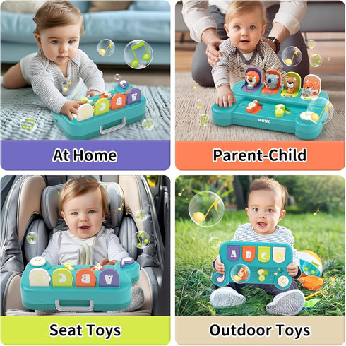 1 12-18 12-24 1-2 usrela Cause and Effect Toys for Year Old Boy Girl, Baby Musical Toys Month, Interactive Pop up