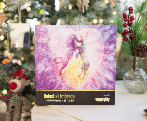 Toynk Celestial Embrace Lion Puzzle, 1000 Piece Jigsaw Puzzle for Adults and Kids, Interactive Brain Teaser
