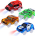 Tracks Cars Magic, Light Up Toy Race Cars, Glow in The Dark Gifts for Kids with LED Flashing Light
