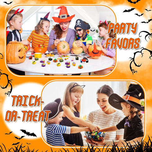 Halloween Large Erasers - Trick or Treat Party Favors Decorative Pumpkin Ghost Spider Erasers Bulk (36 Pcs)