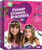 Flower Crown & Bracelet Making Kit for Kids, Crafts for Girls Ages 6-8, Birthday Gifts for DIY Hair Accessories