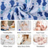 Viviland Baby Washcloths, Super Soft Bath Towels for Newborn, 24 Pack, Whale Bro Pattern, 9 x 9 Inch