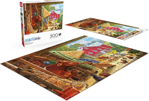 Country 500 21.25 15.00 Buffalo Games - Life - Farm Scenic - Piece Jigsaw Puzzle for Adults - Challenging Puzzle