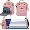 ZRSUN Diaper Bag Backpack with Portable Station & USB Port, Large Capacity
