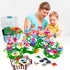 Toys Gifts for Toddlers Boys Girls Age 2-6, 167 PCS Dinosaur Flower Garden Building Blocks, STEM Stacking Games