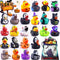 Yomwet 24 Pcs Halloween Rubber Ducks in Bulk, Ducking for Jeeps Baby Bath