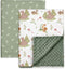 GLLQUEN BABY Blankets for Unisex Boys Girls, 2-Pack Muslin Cotton Front Soft