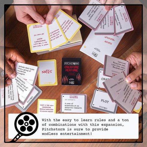 Expansion for The Card Game of Pitching Horrible Movie Ideas to The Worst Executives: Skybound Pitchstorm Creature
