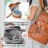 2 Miss Fong Pacifier Case with Clip & Cover, Holder Pod with Clasp, Holds Pacifiers or Nipple Shield (Diamond Brown)