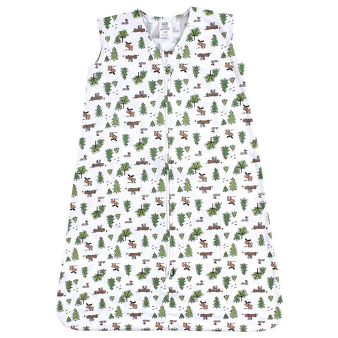 Luvable Friends Unisex Baby Sleeveless Jersey Cotton Sleeping Bag, Sack, Blanket, Moose