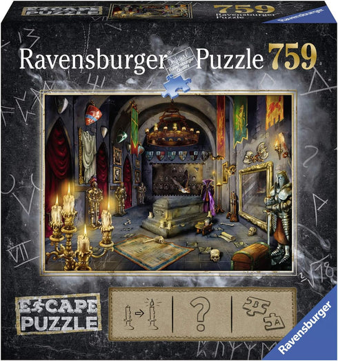 Ravensburger Escape Puzzle Vampire's Castle - 759 Piece Jigsaw Adventure for Kids and Adults Aged 12+