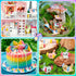 FFNIU 96Pcs Luminous Mini Resin Axolotl, Miniature Axolotl Figurines, Glow in The Dark Tiny Axolotls Ornament