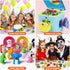 40 Pcs Animal Erasers - 3D Puzzle Desk Pet Pencil Erasers for Kids Party Favors and Back to School Supplies