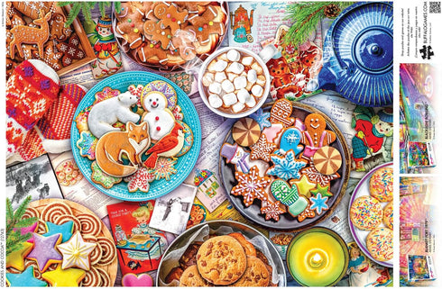 Buffalo Games - Aimee Stewart - Cookies and Cocoa - 1000 Piece Jigsaw Puzzle for Adults, 26.75 x 19.75, Large