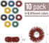 10 Pack, Mr. Pen- Spiky Sensory Rings, Jewel Tones, Stress Relief Fidget Sensory Toys, Fidget Ring for Anxiety