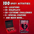 100 RISKY COUPLES Bucket List Spicy Dares & Fun Challenges for Date Night Games for Couples | Adult Games of Romance