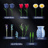 Zsiikrn 787PCs Set Building Blocks Flower Bouquet Kit - Creative Construction with Purple/Red Roses, Sunflowers