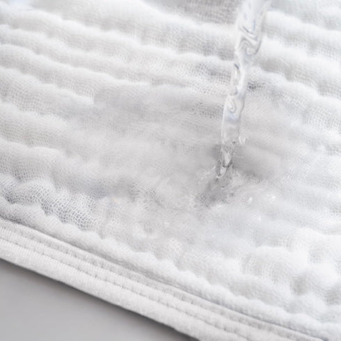 32"x32", 100% 6 Pack 2 Muslin Hooded Baby Towels for Newborns, Cotton Layers Super Soft Absorbent Breathable, Baby Bath
