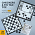 30 Checkers Board Game with Checkers Pieces - Classic Board Game for Kids and Adults