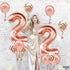 KatchOn, Rose Gold 22 Number Balloons - 40 Inch Foil Number Balloon for 22 Birthday Party Decorations