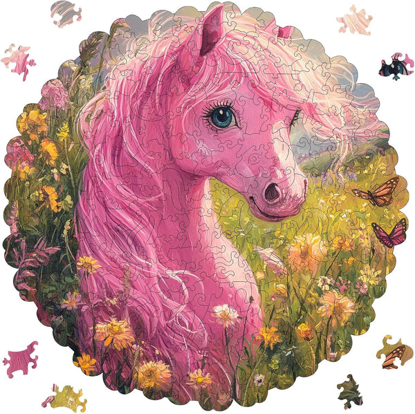 Ixfyloop Wooden Puzzles for Adults, Horse Wood Puzzle, Wooden Jigsaw Puzzles for