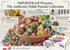Importer AM Set 6 Polish Easter Hand Painted Wooden Eggs (Pisanki) Decorative Eggs for Easter of Medium Eggs