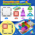 60PCS Soyee Mini Travel Magnetic Tiles with Metal Tin Case Toddler Kids Toys Travel Essentials, Toddler Travel Toys
