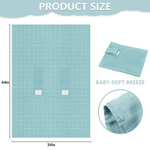 100% Baby Car Seat Cover, Muslin Carseat Cover, Universal Carseat Covers Baby, Infant Car Seat Cover for Sun, Bug