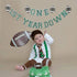 Football 1st Year Down Banner - First Birthday Party Decorations, Super Bowl Sports Party Personalized Theme Banner