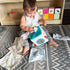 6-12 100% Quiggly Soft Fabric Tissue Box Toy for Babies- Montessori Sensory Development Toy for Month Olds - Cotton