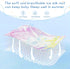 SyXIOP 28" 52" Colorful Dreamy Tropical Plants Cooling Baby Waterproof Crib Mattress Cover x Washable Crib Padding