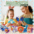 mom&myaboys 4-8 Poke A Dot Art Kit - Animals Theme with Snail, Lion, Owl, Squirrel, Butterfly | No-Mess Sewing Craft