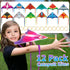 12 Pack 3-8+ Hymaz Mini Catapult Kites for Kids, Flying Glider Plane Toys for Years Boys Girls Gifts- Finger Launcher