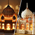 3D Wooden Puzzle for Adults, Taj Mahal Wood Model with LED Light, Self-Assembly Mechanical Building Kit