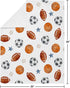 Sweet Jojo Designs Sports Theme Boy Soft Baby Blanket Receiving Security Stroller Swaddle Toddler Newborn Infant Kid