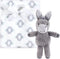 Hudson Baby Unisex Baby Plush Blanket with Toy, One Size, Snuggly Donkey