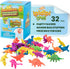 IPIDIPI TOYS Dinosaurs Water Growing Toys for Kids 32-Pack Expandable Dinosaur Toys,