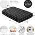 Sweet Jojo Designs Fitted Baby Crib Sheets (Black and White Boho Mudcloth) for Boys or Girls, Infant Nursery, Toddler