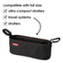 Diono Buggy Buddy Universal Stroller Organizer, Black, with Cup Holders and Zippered Pockets