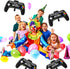 Gejoy 8 Pcs Video Game Party Balloons, 23.6 x 15.7 Inch Aluminum Foil Balloons for Gamer Birthday Decoration