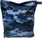 Whole Works Wet Bag for Gym Clothes Blue Camo - 12.6" x 14.6" Waterproof,
