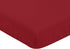 Solid Red Fitted Crib Sheet for Baseball Patch Collection