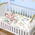 SyXIOP 28" 52" Merry Christmas Elements Cooling Baby Crib Mattress Cover x Ultra Soft Bed Pads Washable