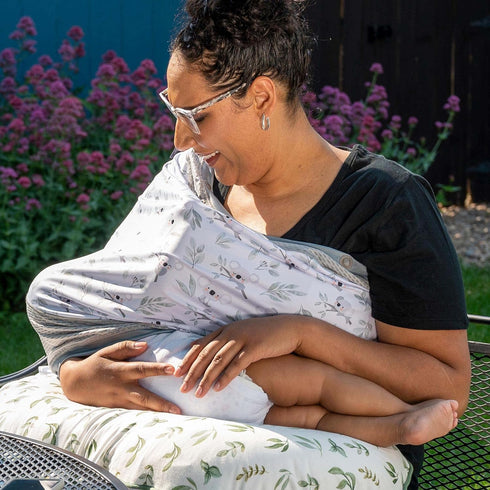 4 50+ Boppy and More Multi-use Cover, Koala, Quick-Dry UPF Knit and Breathable Mesh, Versatile for Car Seat Canopy