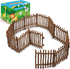Realistic Toy Fence - Large Corral Fencing Panel Accessories Playset for Farm Fence Toys and Educational Gifts