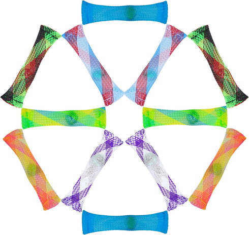 12 Pack Stress Relief Fidget Toys - Marble Mesh in 6 Colors for Anxiety Relief