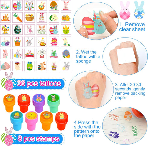 100 Pack U-Goforst Easter Egg Fillers, Easter Basket Stuffers for Kids Boys Girls, Easter Party Favors Assorted Toys
