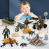 US Army Men Action Figures Play Set, Toy Soldiers with Military Weapons Accessories for Kids Boys