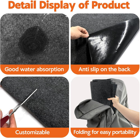 Wibeelee 55 70.8 Outdoor Playhouse Mat * in Non Slip Backing Outdoor Play Mat Playhouse Activity Pad Rug Waterproof