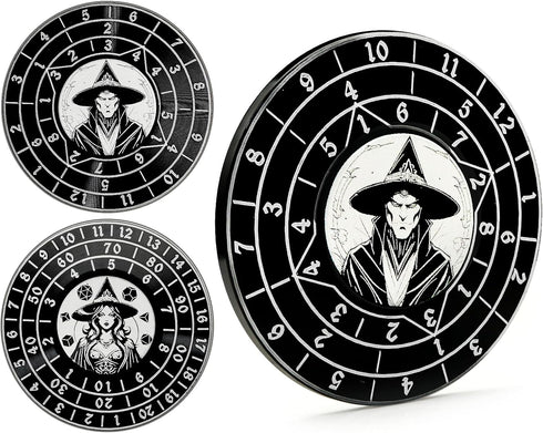Fidget Spinner Dice 7-in-1 Metal D&D Dice Set with Built-in D4, D6, D8, D10, D%, D12, D20, Unique Spinner